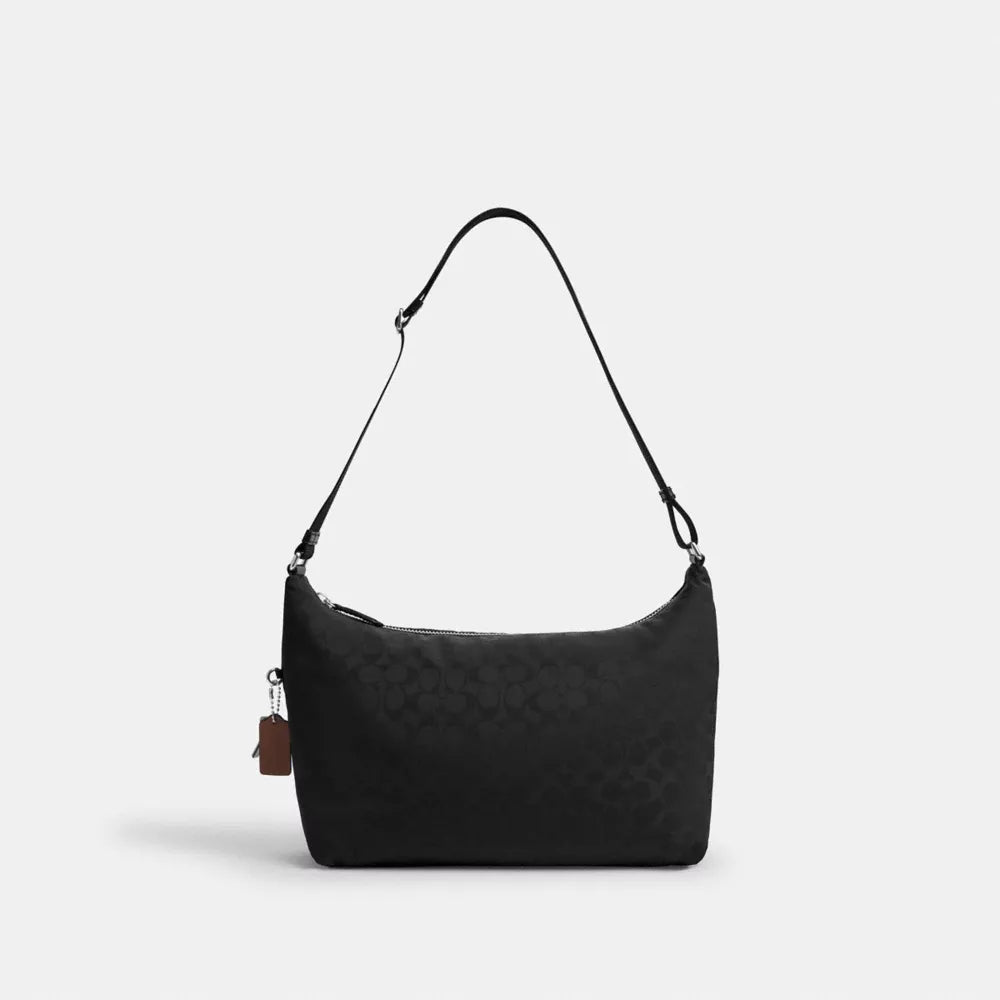 Leo Crossbody In Signature Nylon - Nylon/Black