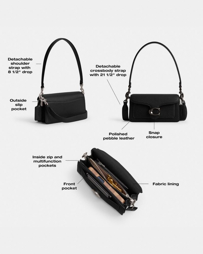 Tabby Shoulder Bag 20 - Brass/Black