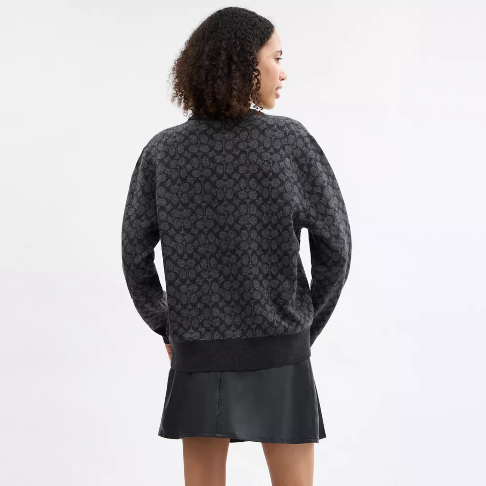 Signature Crewneck Sweater - Charcoal Signature