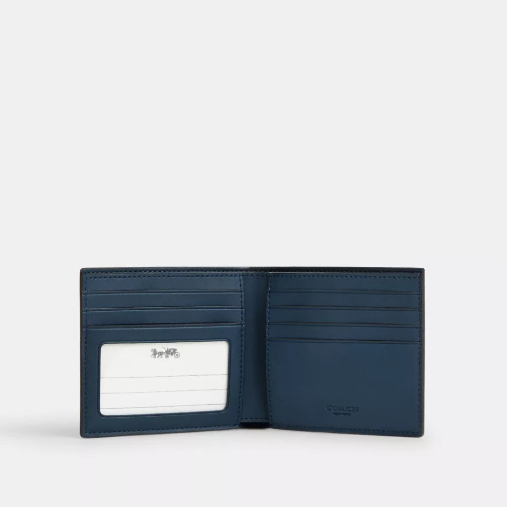 Id Billfold Wallet In Signature Canvas - Ink Blue