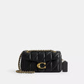 Tabby Shoulder Bag 20 With Pillow Quilting - Smooth Leather/Brass/Black