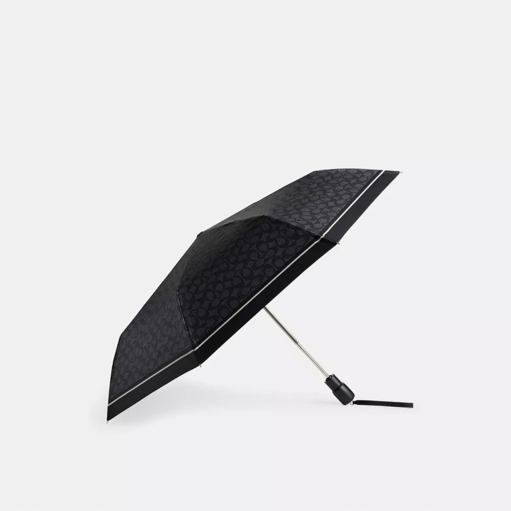 Signature Umbrella - Silver/Charcoal Multi