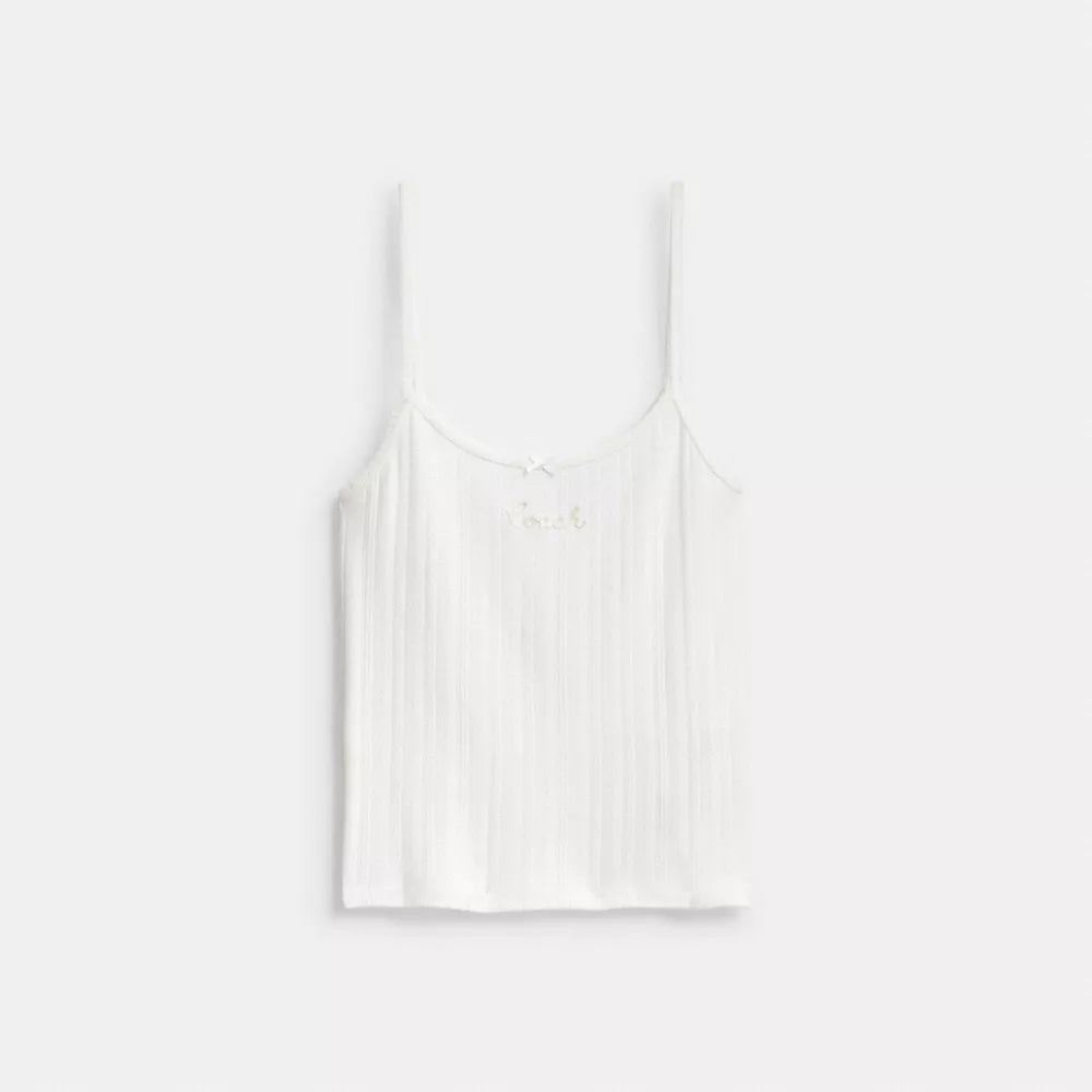 Pointelle Tank - Off White