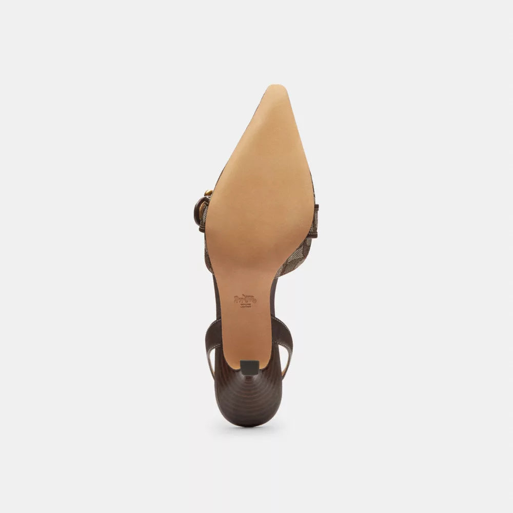 Margot Slingback In Signature Jacquard - Jacquard/Oak/Maple