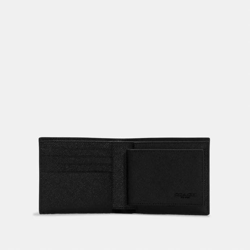 3-In-1 Wallet - Crossgrain Leather/Black