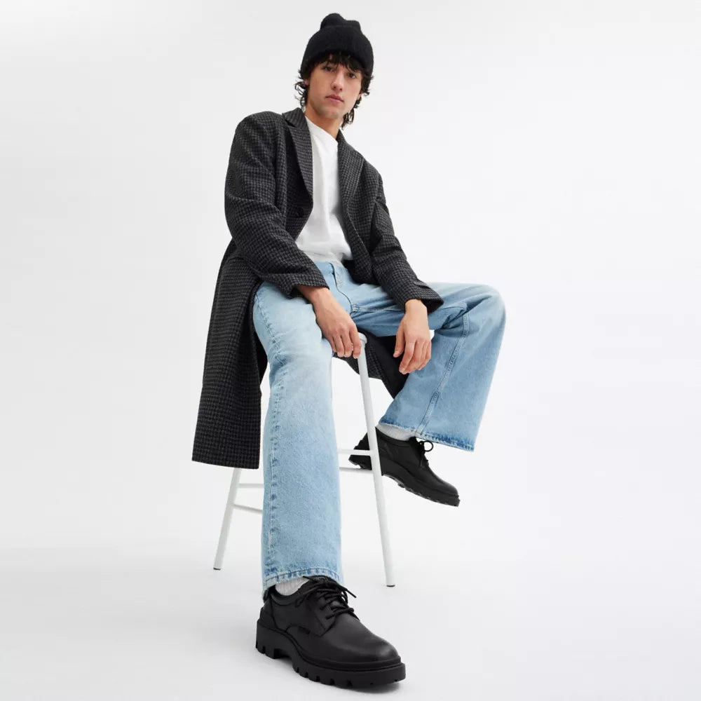 Cameron Derby In Signature Leather - Black