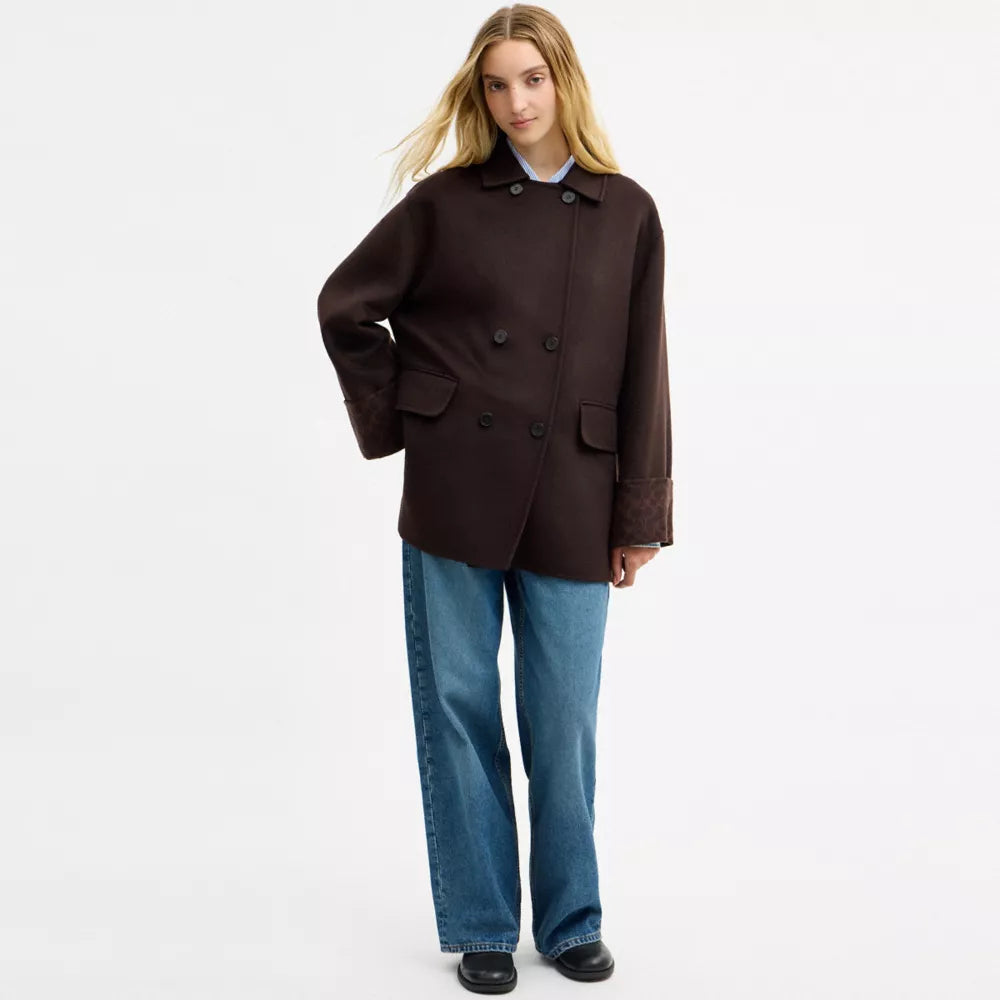 Signature Swing Coat - Cafe