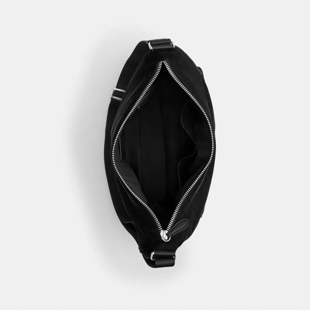 Leo Crossbody In Signature Nylon - Nylon/Black
