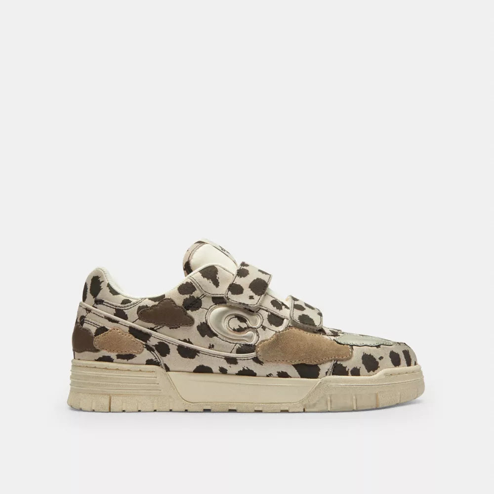 Double Strap Soho Sneaker With Clouds - Dalmation Multi