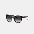 Signature Heart Oversized Square Sunglasses - Black