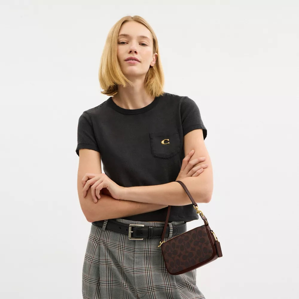 Plaza Bag 18 In Signature Canvas - Coated Canvas/Brass/Maple