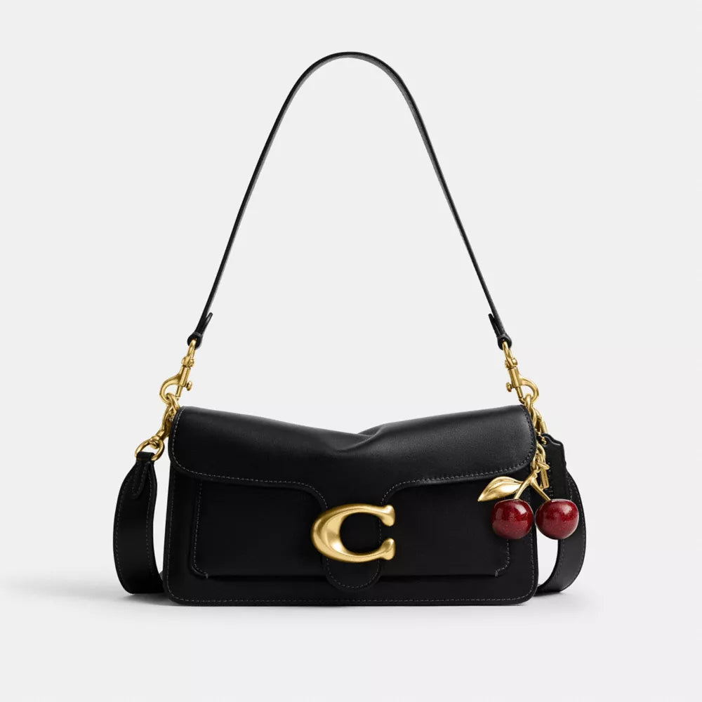 Tabby Shoulder Bag 26 - Smooth Leather/Brass/Black
