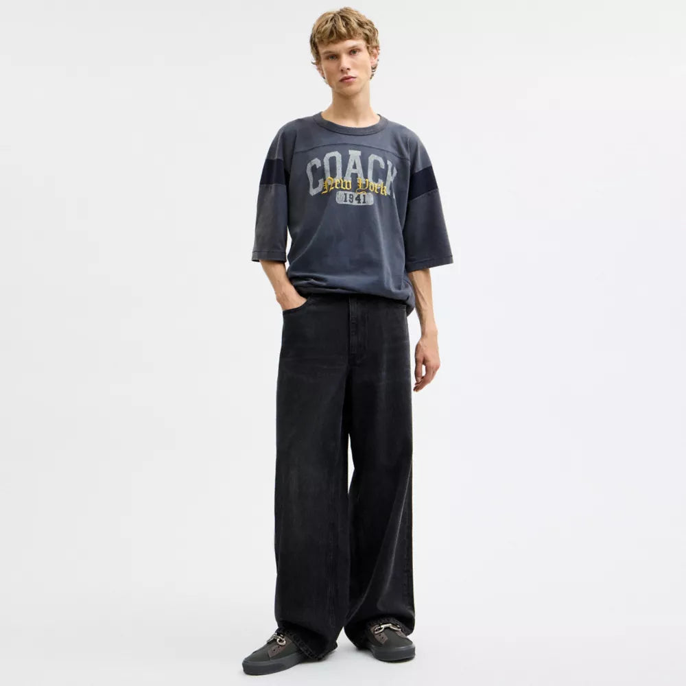 Baggy Denim Jeans - Black Wash