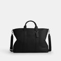 Grayson Tote Bag - Pebbled Leather/Silver/Black