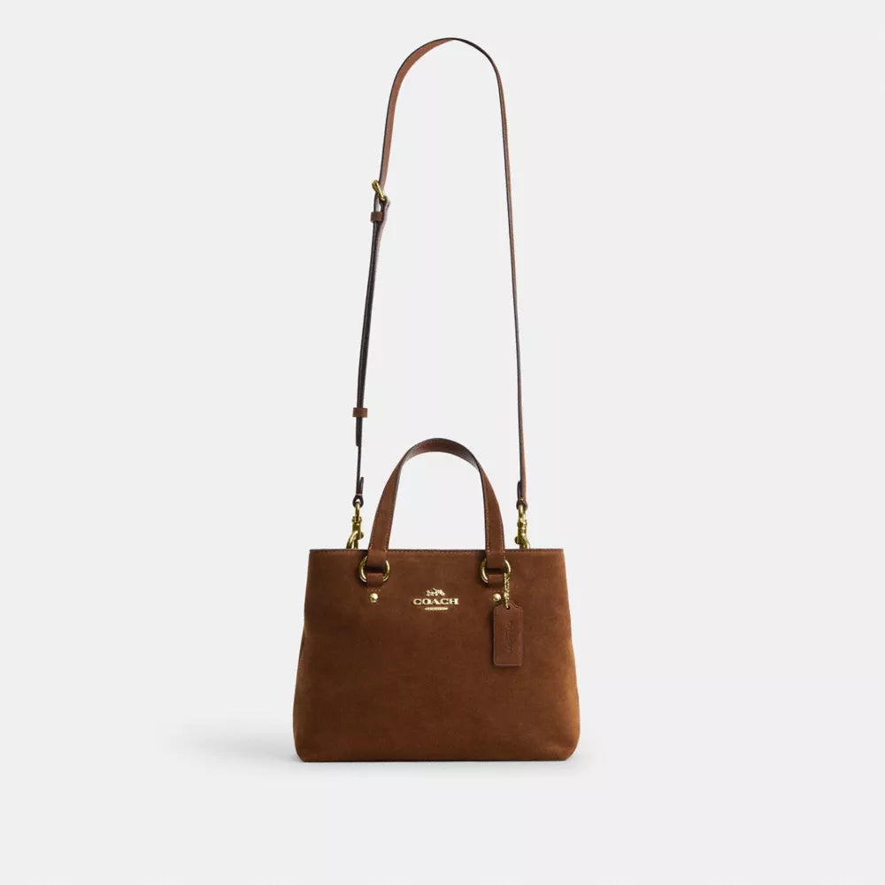 Station Carryall Bag - Suede/Gold/Warm Brown