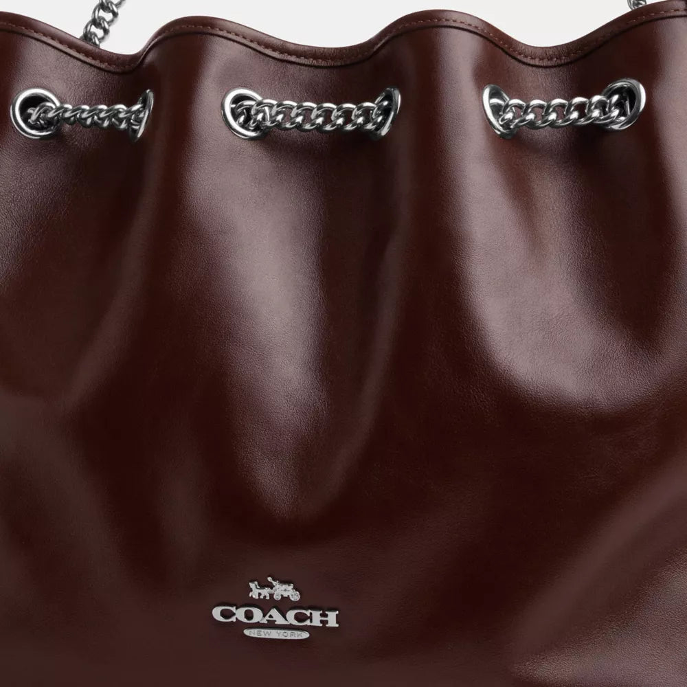 Evelyn Shoulder Bag - Silver/Maple