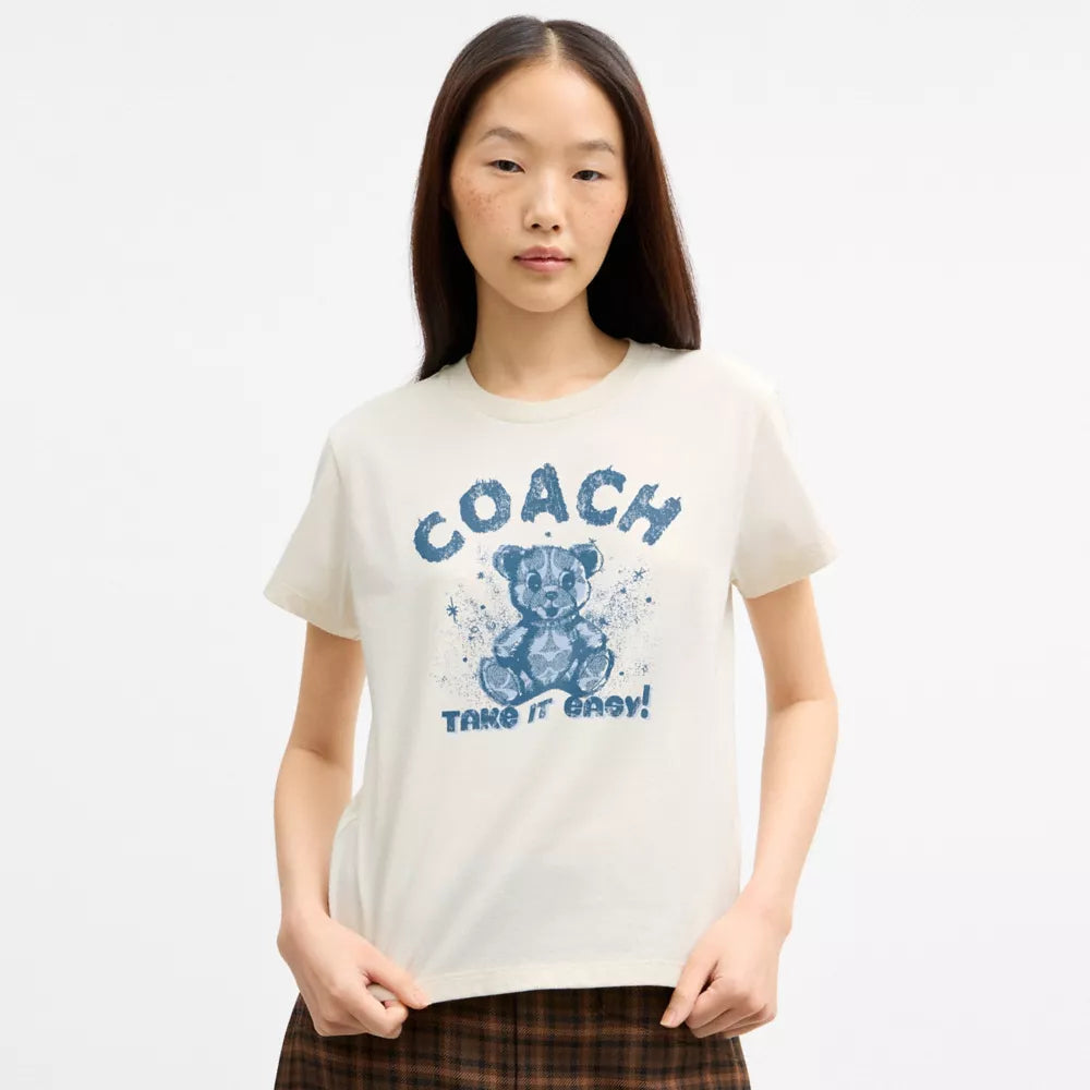 Teddy Shrunken T-Shirt - Cream