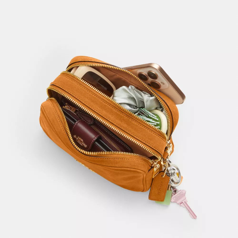 Mini Carey Crossbody Bag - Gold/Marigold