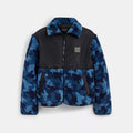 Sherpa Jacket - Blue Camo
