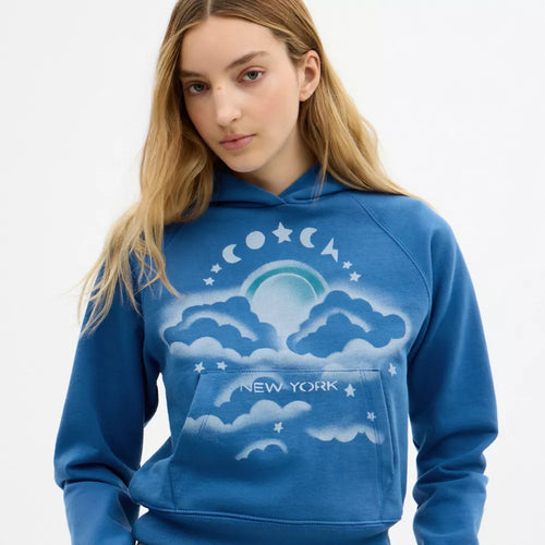 Airbrush Hoodie - Blue