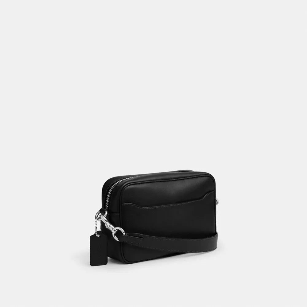 Radio Camera Bag - Natural Grain Leather/Black