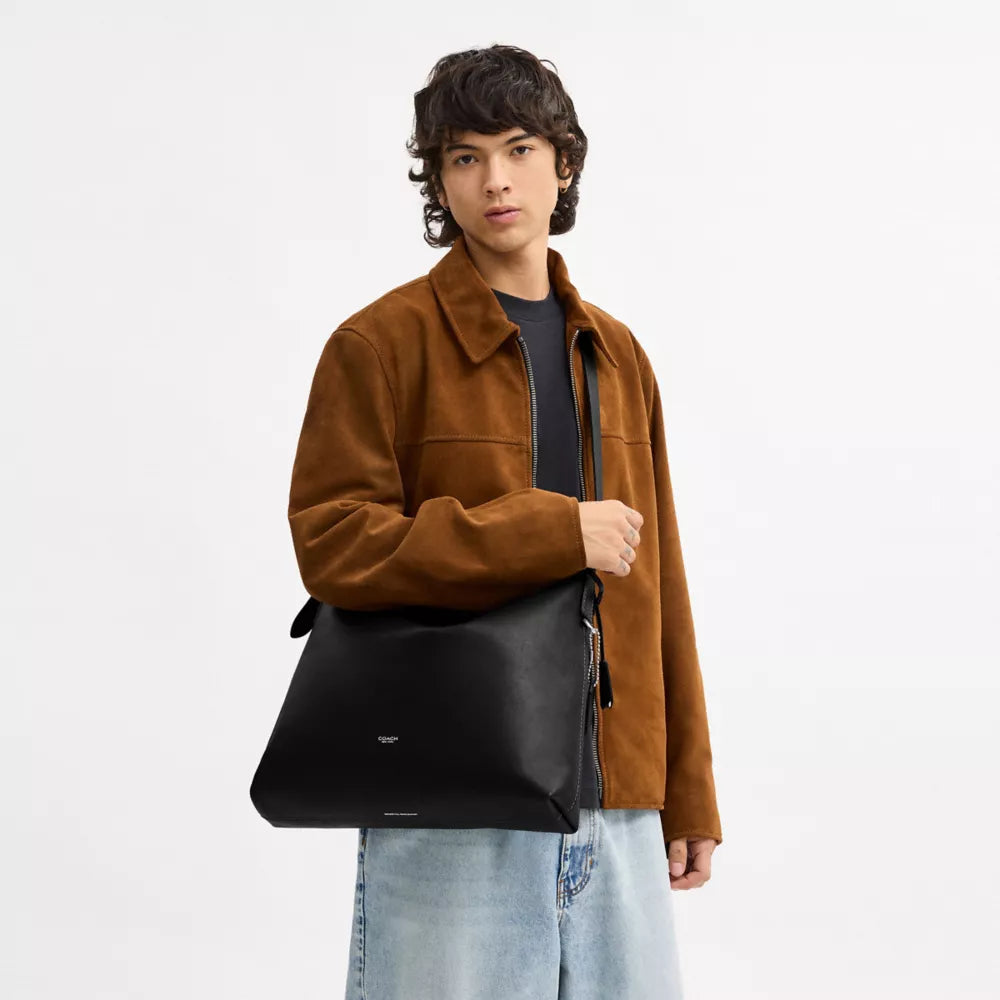 Mott Messenger Bag 38 - Natural Grain Leather/Black