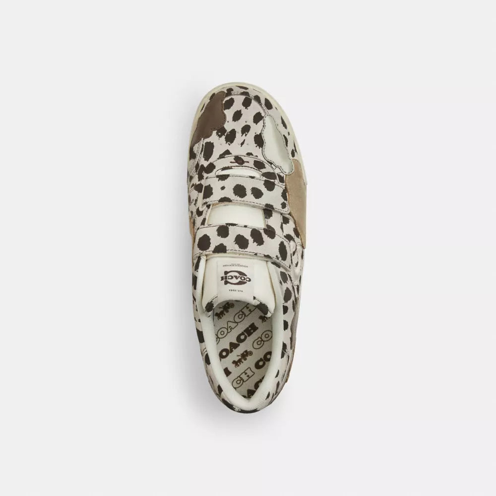 Double Strap Soho Sneaker With Clouds - Dalmation Multi