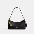 Emeilia Shoulder Bag - Natural Grain Leather/Gold/Black