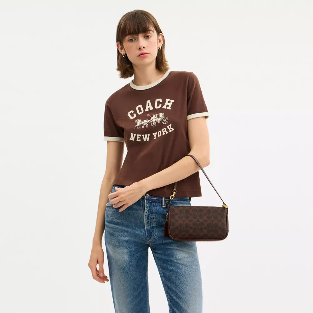 Plaza Bag In Signature Canvas - Coated Canvas/Brass/Maple