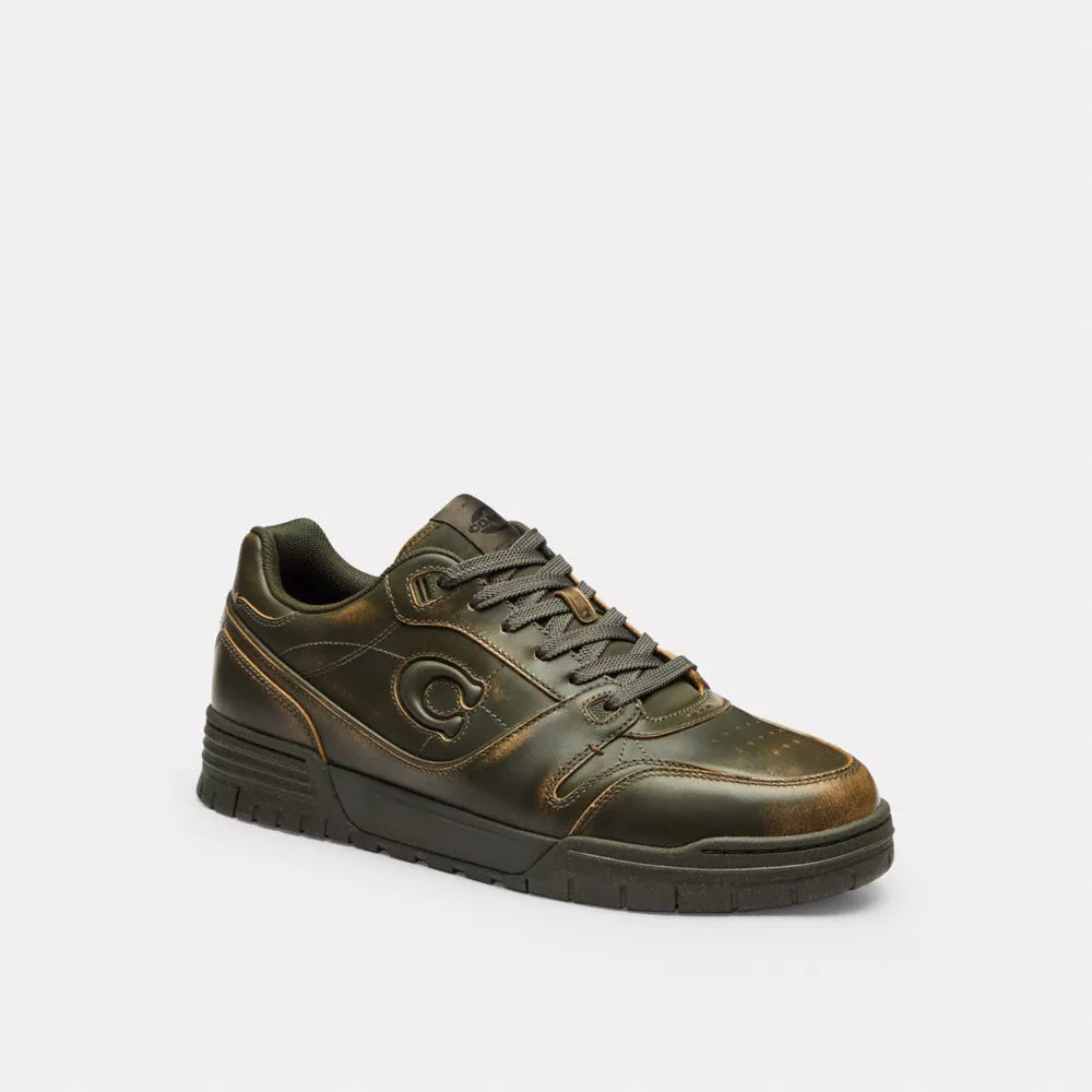 Soho Sneaker In Loved Leather - Loved Leather/Olive