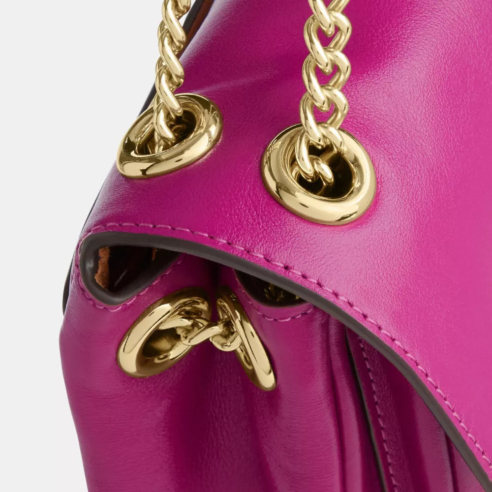 Elodie Crossbody Bag 18 - Crinkle Leather/IM/Magenta