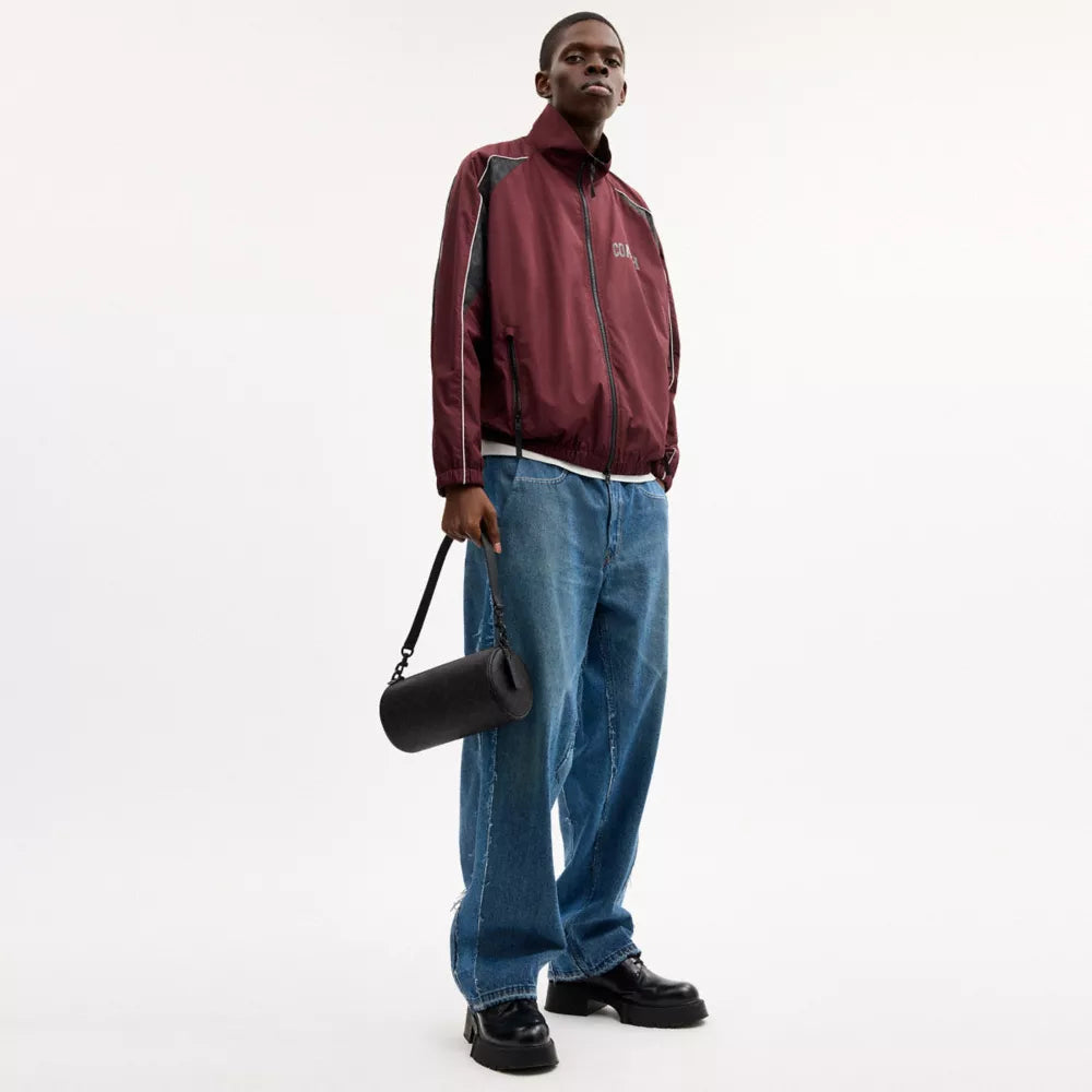 Andre Barrel Bag 24 In Signature Canvas - Signature Canvas/Matte Black/Black Signature