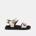 Brynn Sandal - Chalk & Black