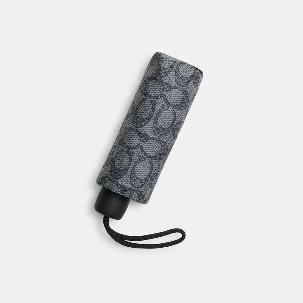 UV Protection Mini Umbrella In Signature Print - Signature/Silver/Graphite