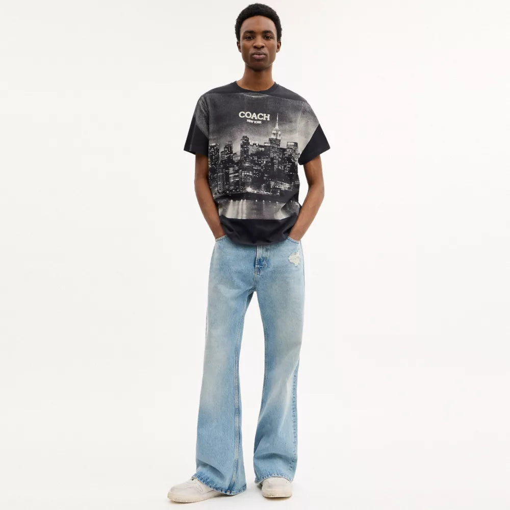 Postcard T-Shirt - Black