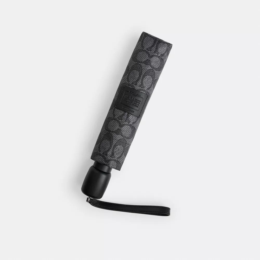 Signature Umbrella - Silver/Charcoal Multi
