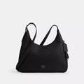 Ella Shoulder Bag - Pebbled Leather/Gunmetal/Black