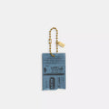 Turnlocks Concert Ticket Bag Charm - Brass/Indigo