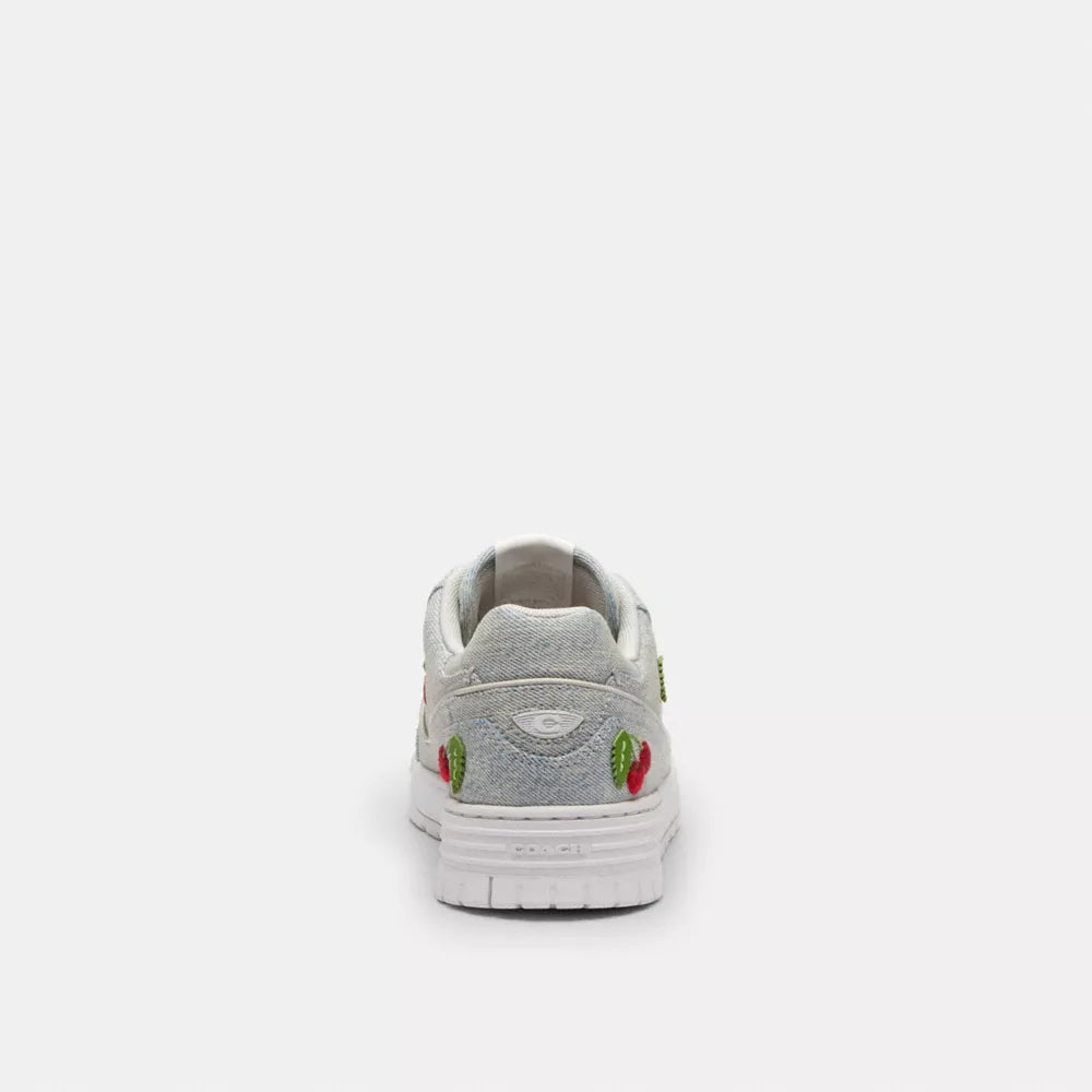 Soho Sneaker With Cherries - Denim/Optic White