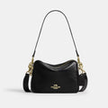 Carey Crossbody Bag - Crinkle Leather/Gold/Black
