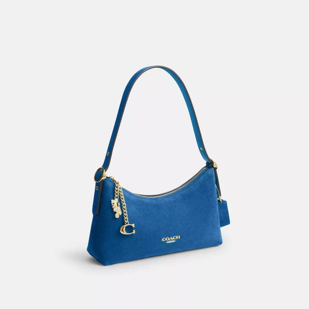 Emeilia Shoulder Bag - Suede/Im/Blue Jay