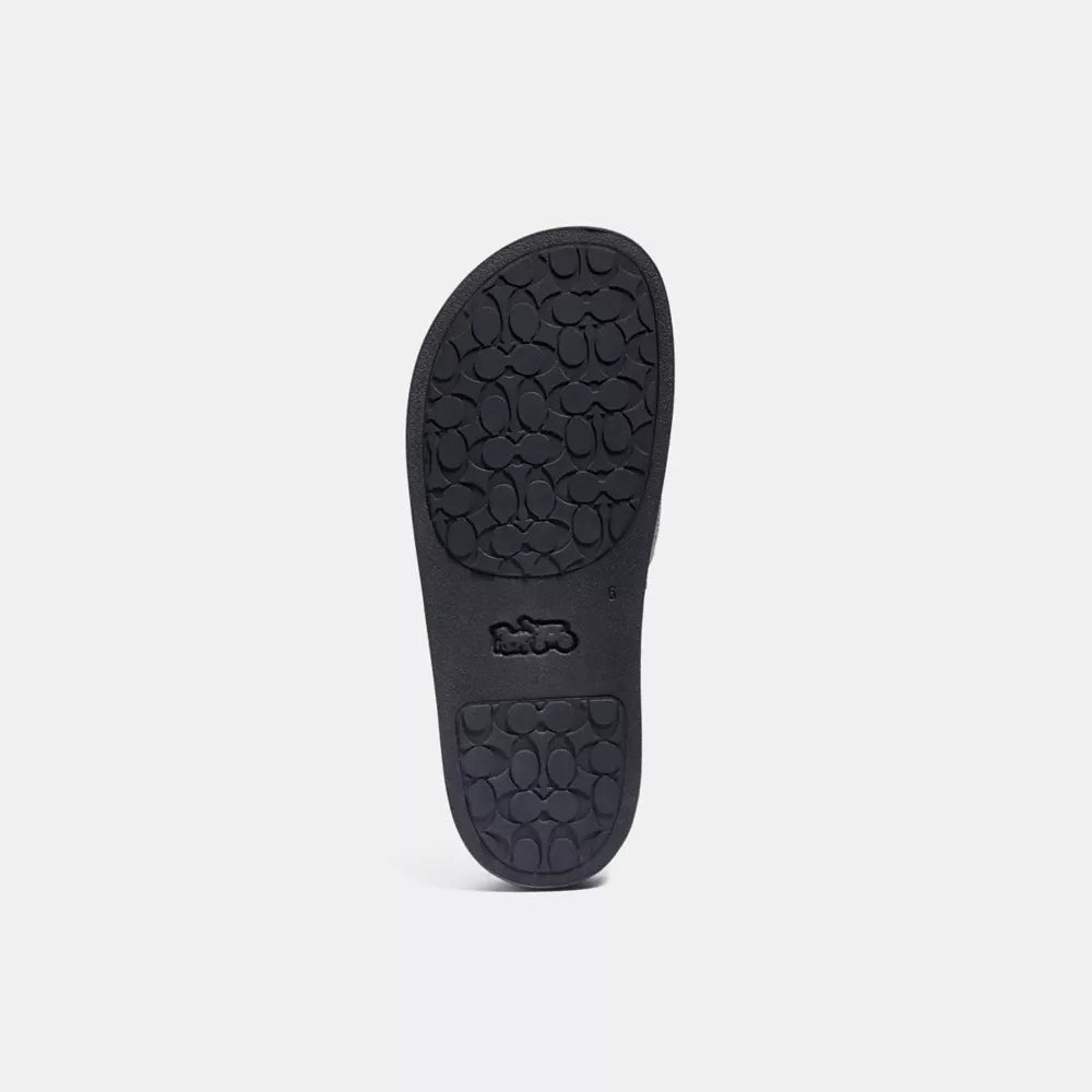 Udele Sport Slide In Signature Canvas - Charcoal/Black