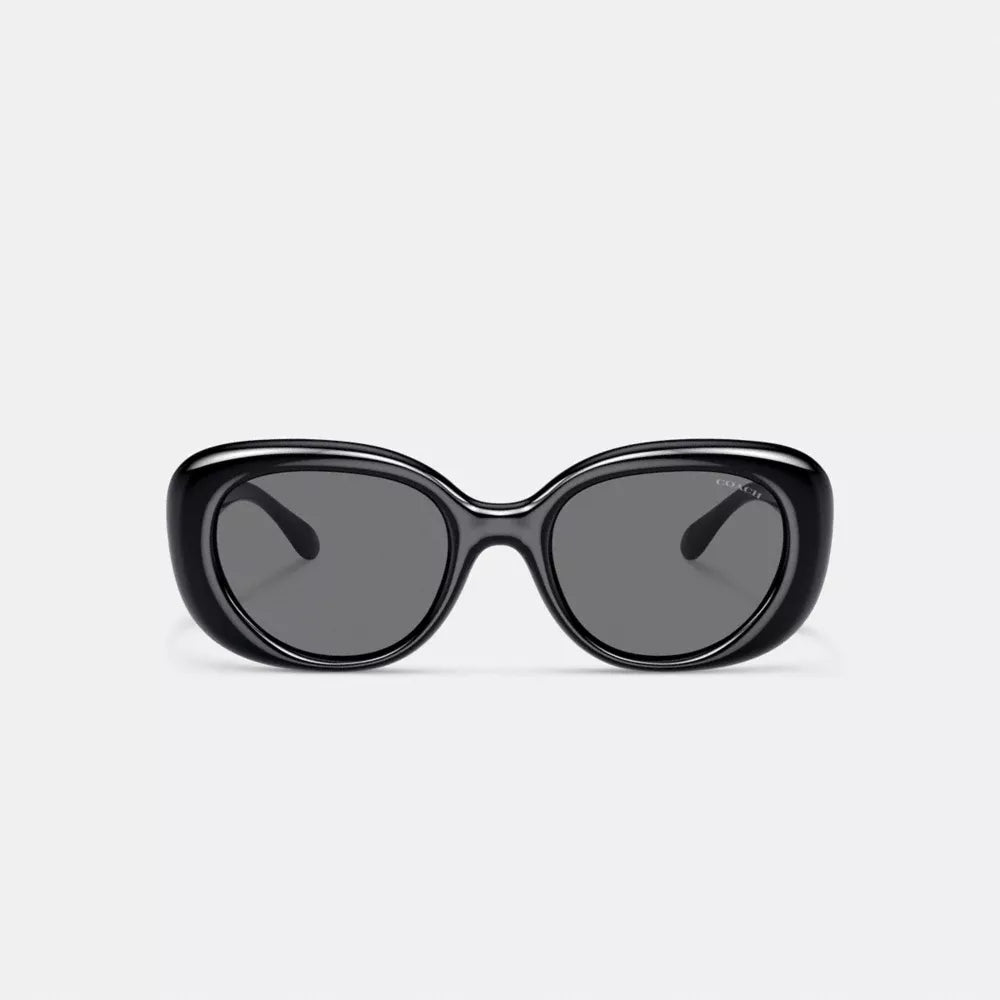 C Hardware Round Sunglasses - Black