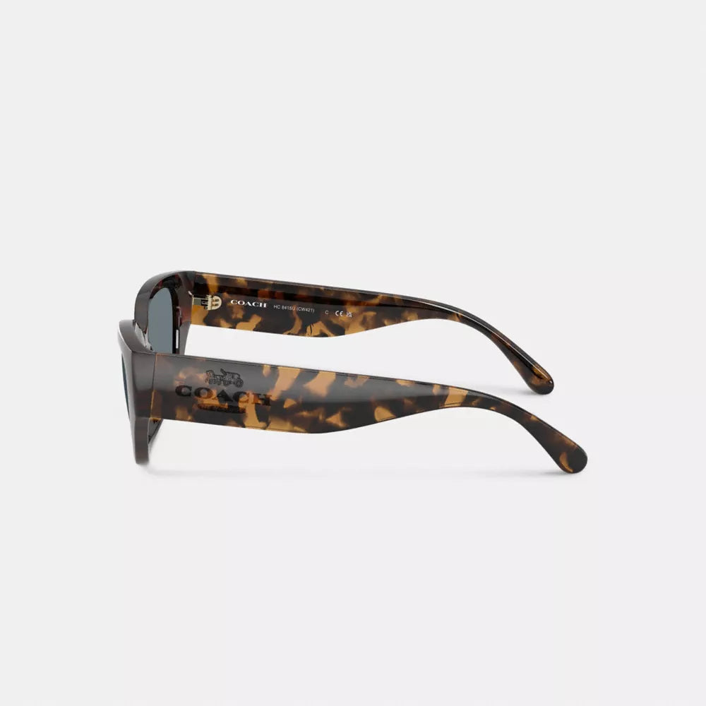 Geometric Cat Eye Sunglasses - Dark Tortoise