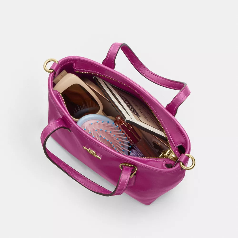 City Mini Tote Bag - Smooth Leather/Im/Magenta