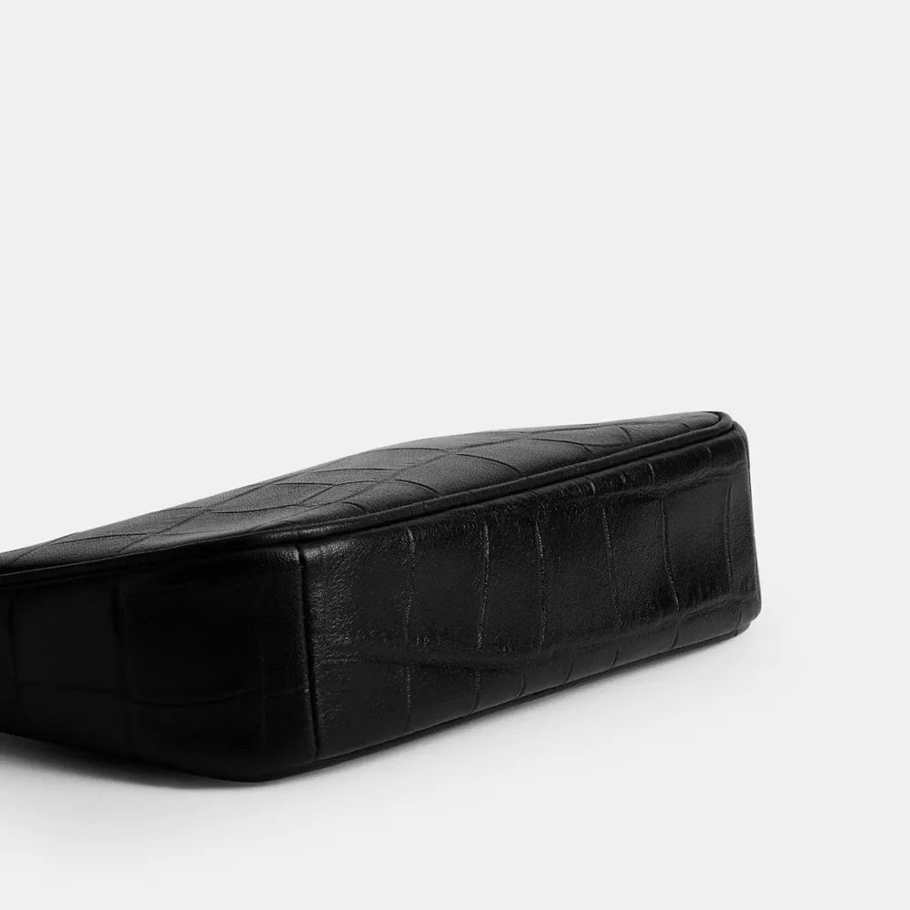 Nolita 19 - Embossed Crocodile/Gold/Black