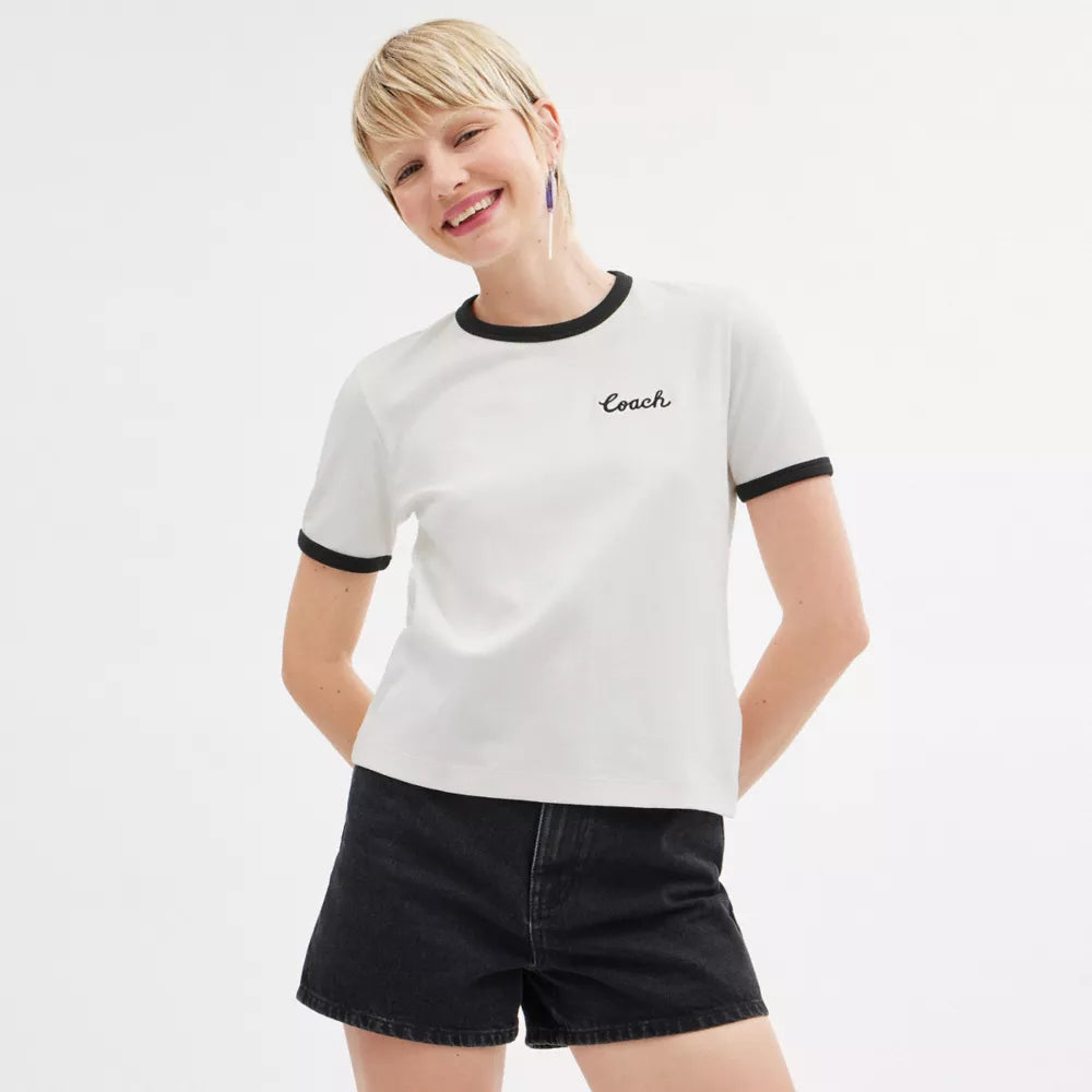 Coach Ringer T-Shirt - White