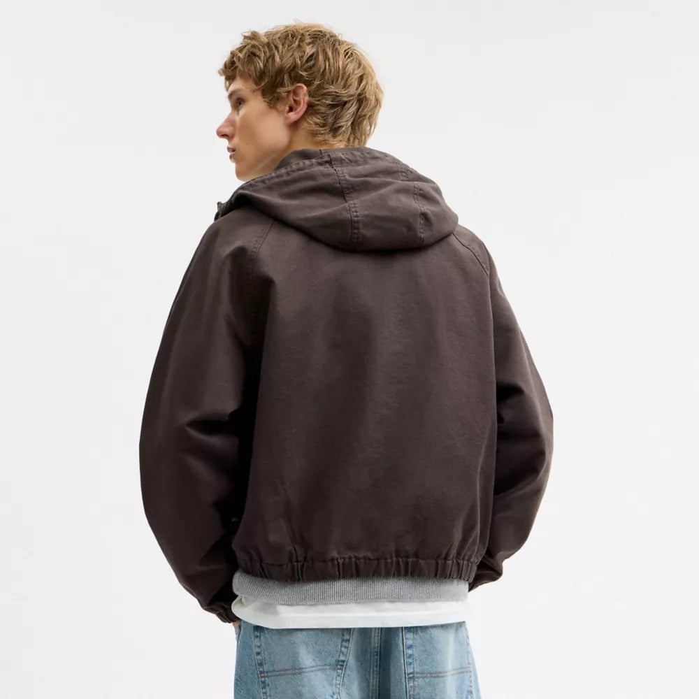 Canvas Zip Jacket - Chestnut