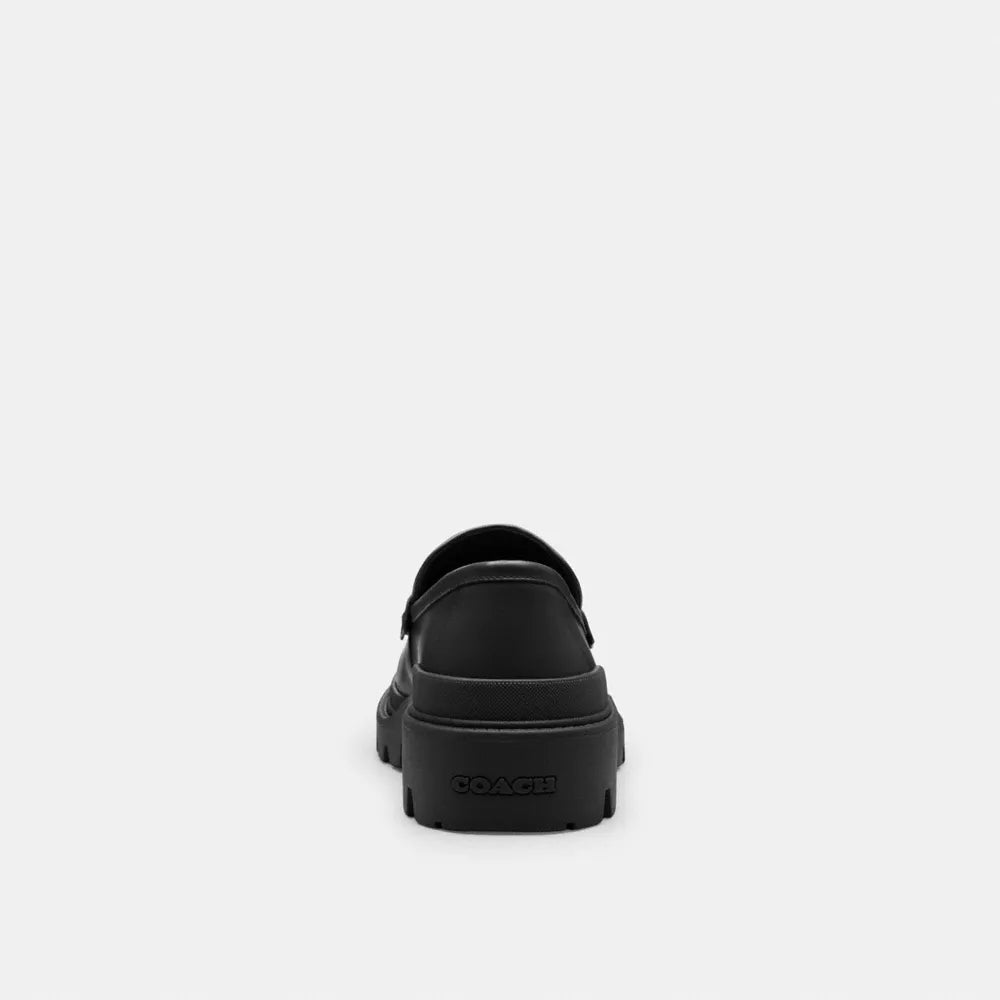 Loafer With Signature Print - Black