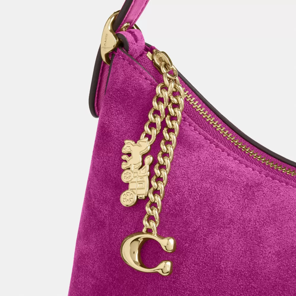 Emeilia Shoulder Bag - Suede/Im/Magenta